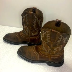 Arita Work Boots Steel Toe Size 9.5 EE